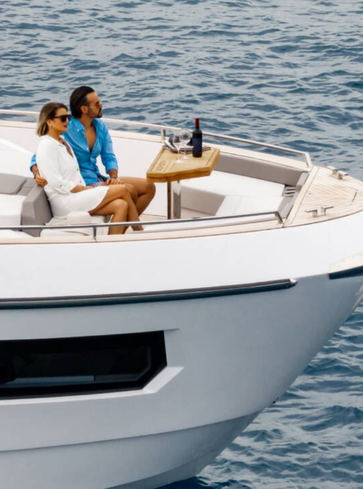 Three Girls Sitting On Yacht